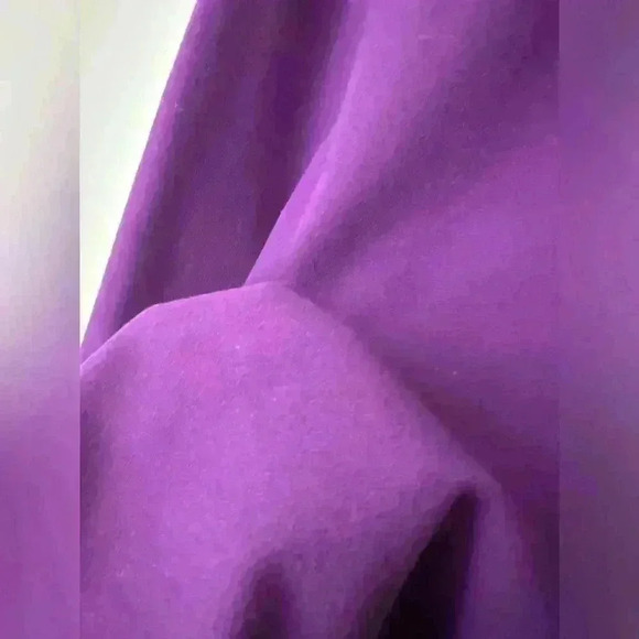 Alice + Olivia Womens Purple Mock Neck Romantic Midi Party Evening Dress 0 - Picture 4 of 11